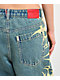 Vitriol Verona Bitten Blue Wash Wide Leg Jeans - Thumbnail image 6 of 7