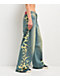 Vitriol Verona Bitten Blue Wash Wide Leg Jeans - Thumbnail image 7 of 7