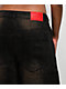 Vitriol Verona Goth Black Wash Low Rise Jeans - Thumbnail image 4 of 6