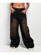Vitriol Verona Goth Black Wash Low Rise Jeans - Thumbnail image 1 of 6