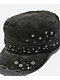 Vitriol Viggo Distressed Black Military Hat - Thumbnail image 3 of 5
