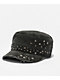 Vitriol Viggo Distressed Black Military Hat - Thumbnail image 1 of 5