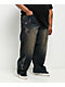 Vitriol Void Bite Blue Wash Ultra Wide Leg Jeans - Thumbnail image 3 of 13
