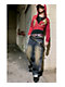 Vitriol Void Bite Blue Wash Ultra Wide Leg Jeans - Thumbnail image 12 of 13