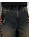 Vitriol Void Bite Blue Wash Ultra Wide Leg Jeans - Thumbnail image 5 of 13
