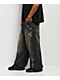 Vitriol Void Bite Blue Wash Ultra Wide Leg Jeans - Thumbnail image 7 of 13