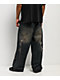 Vitriol Void Bite Blue Wash Ultra Wide Leg Jeans - Thumbnail image 1 of 13