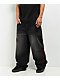 Vitriol Void Cryptic Ultra Wide Black Wash Denim Jeans - Thumbnail image 1 of 7