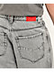 Vitriol Void Cyber Skull Grey Wide Leg Jeans - Thumbnail image 4 of 6