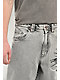 Vitriol Void Cyber Skull Grey Wide Leg Jeans - Thumbnail image 5 of 6