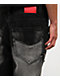 Vitriol Void Depth Distressed Black Wash Wide Leg Jeans - Thumbnail image 4 of 6