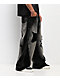 Vitriol Void Depth Distressed Black Wash Wide Leg Jeans - Thumbnail image 5 of 6