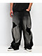 Vitriol Void Depth Distressed Black Wash Wide Leg Jeans - Thumbnail image 1 of 6