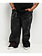 Vitriol Void Optical Printed Black Ultra Wide Jeans - Thumbnail image 3 of 8
