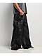 Vitriol Void Optical Printed Black Ultra Wide Jeans - Thumbnail image 7 of 8