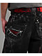 Vitriol Void Optical Printed Black Ultra Wide Jeans - Thumbnail image 8 of 8