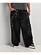 Vitriol Void Optical Printed Black Ultra Wide Jeans - Thumbnail image 1 of 8
