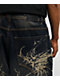 Vitriol Void Repent Dark Blue Wash Wide Leg Jeans - Thumbnail image 5 of 8