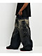 Vitriol Void Repent Dark Blue Wash Wide Leg Jeans - Thumbnail image 6 of 8