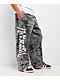 Vitriol Void Scrolls Grey Wash Wide Leg Sweatpants - Thumbnail image 3 of 5