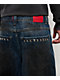 Vitriol Void Spill Blue Wash Ultra Wide Leg Jeans - Thumbnail image 6 of 7