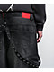 Vitriol Void Strap Black Wash Ultra Wide Cargo Jeans - Thumbnail image 4 of 9