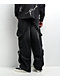 Vitriol Void Strap Black Wash Ultra Wide Cargo Jeans - Thumbnail image 2 of 9