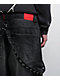 Vitriol Void Ultra Wide Strap Cargo Black Denim Jeans - Thumbnail image 3 of 7