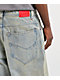 Vitriol Void Wrecked Light Blue Wash Ultra Wide Jeans - Thumbnail image 4 of 5