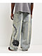 Vitriol Void Wrecked Light Blue Wash Ultra Wide Jeans - Thumbnail image 2 of 5