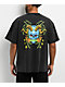 Vitriol Y2K Cyber Skull Black Wash T-Shirt - Thumbnail image 1 of 3