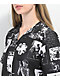 Vitriol Ziggy Black & White Short Sleeve Button Up Shirt - Thumbnail image 3 of 4