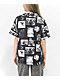 Vitriol Ziggy Black & White Short Sleeve Button Up Shirt - Thumbnail image 2 of 4