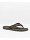 Volcom Eco Recliner 2 Brown Leather Sandals - Thumbnail image 1 of 5