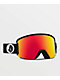 Volcom Garden Gloss Black Red Chrome Snowboard Goggles - Thumbnail image 1 of 2