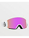 Volcom Garden Matte White & Pink Chrome Snowboard Goggles - Thumbnail image 1 of 5