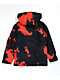 Volcom Kids' Caddoc chaqueta aislada de Snowboard 10k de tie dye rojo y negro