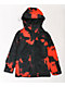 Volcom Kids' Caddoc chaqueta aislada de Snowboard 10k de tie dye rojo y negro
