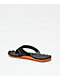 Volcom Recliner Black & Flash Orange Sandals - Thumbnail image 2 of 3