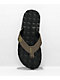 Volcom Recliner Khaki & Black Leather Sandals
