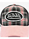 Von Dutch Anton Pink & Black Plaid Trucker Hat - Thumbnail image 3 of 3