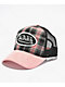 Von Dutch Anton Pink & Black Plaid Trucker Hat - Thumbnail image 1 of 3