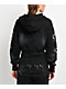 Von Dutch Black Wash Crop Zip Hoodie - Thumbnail image 2 of 7
