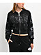 Von Dutch Black Wash Crop Zip Hoodie - Thumbnail image 1 of 7