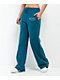 Von Dutch Blue Wash Wide Leg Sweatpants - Thumbnail image 7 of 7
