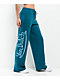 Von Dutch Blue Wash Wide Leg Sweatpants - Thumbnail image 1 of 7