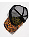 Von Dutch Cheetah Orange & Black Velvet Trucker Hat - Thumbnail image 4 of 4