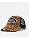 Von Dutch Cheetah Orange & Black Velvet Trucker Hat - Thumbnail image 1 of 4