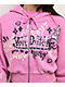 Von Dutch Cyclamen Pink Wash Crop Zip Hoodie - Thumbnail image 3 of 8