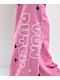 Von Dutch Cyclamen Pink Wash Wide Leg Sweatpants - Thumbnail image 8 of 9
